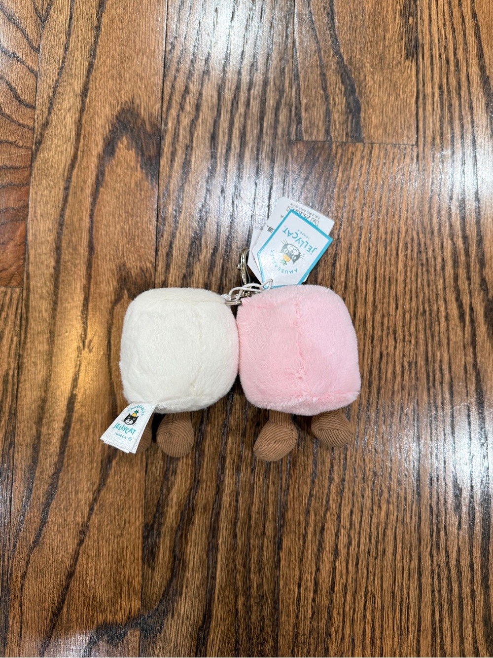 Jellycat Amuseable Marshmallows bag charm keychain - Picture 3 of 6